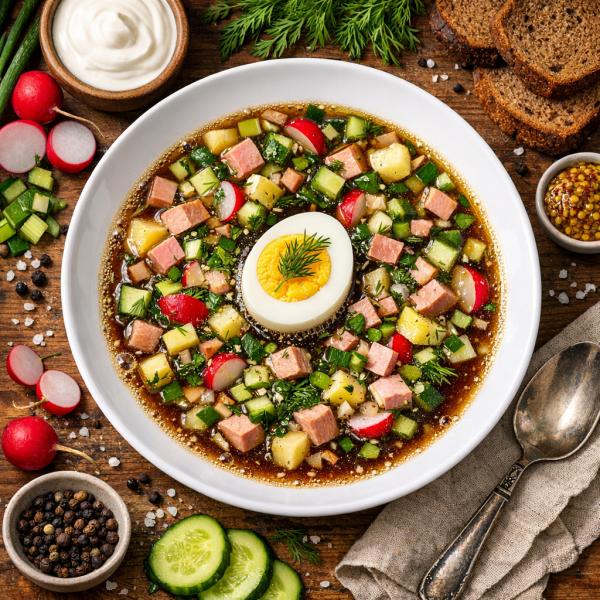 Окрошка на квасе