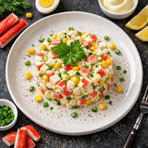 Салат крабовый классический