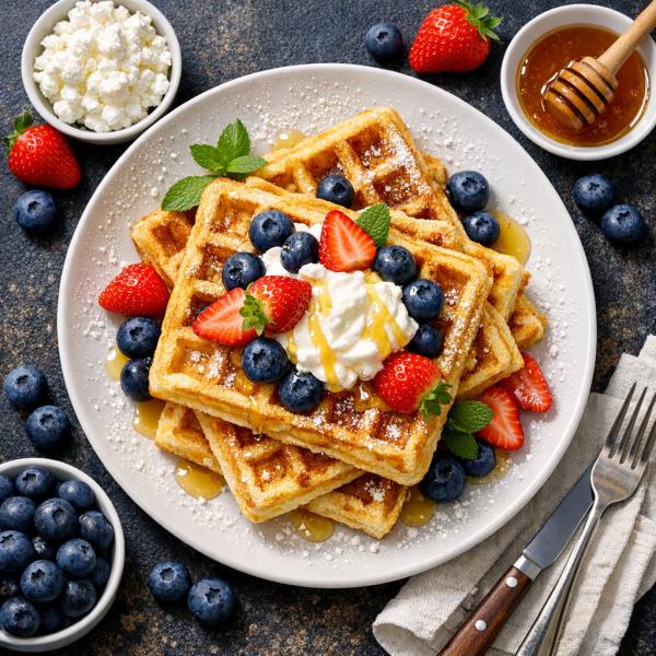 Творожные вафли