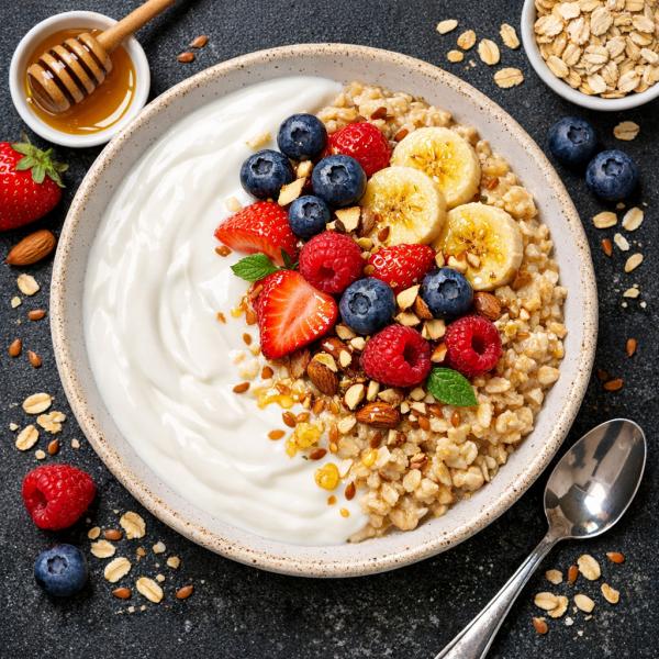 Йогурт с овсянкой