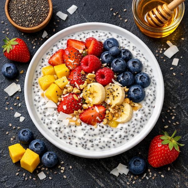 Йогурт с семенами чиа